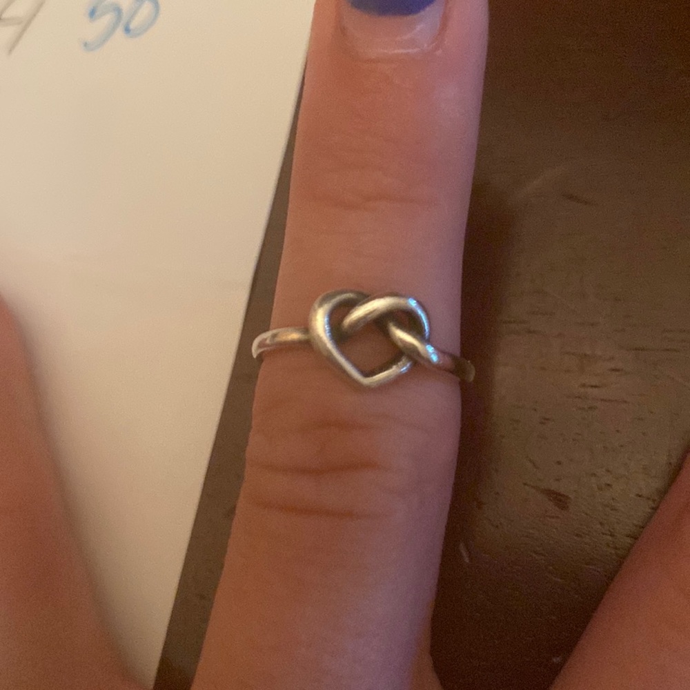 James Avery heart knot ring